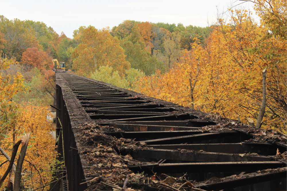 GO Kickapoo Rail Trail bridge